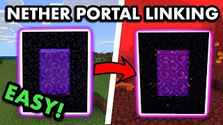 HOW TO LINK NETHER PORTALS in Minecraft Bedrock (MCPE/Xbox/PS4/Nintendo Switch/Windows10)