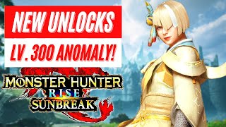 New Unlock Lv 300 Anomaly Investigation Monster Hunter Rise: Sunbreak New Decorations New Monsters