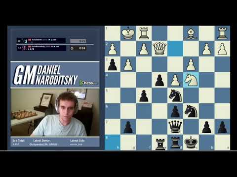 Chess Gm Naroditsky standard h3 opening in hyper bullet