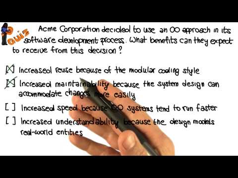 OO Benefits Quiz Solution Georgia Tech Software Development Process