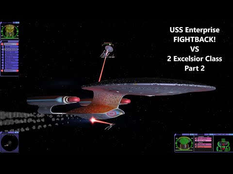 USS Enterprise D VS 2 Excelsior Class Ships | Star Trek Bridge Commander Battle |