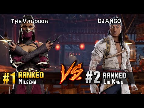 MK1 ▰ TheValduga (#1 Ranked Mileena) vs DJANGO (#2 Ranked Liu Kang) ▰ High Level Gameplay