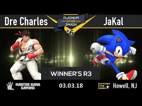 Platinum Star Smash 6 - Dre Charles (Ryu) vs JaKal (Sonic, Bayo) - Winner's R3