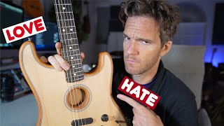 Video thumbnail for HONEST Thoughts after a Year with the Fender Acoustasonic Strat by Sean Daniel