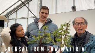 Making Bonsai From Raw Material with Bryon - Part One