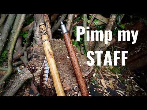 Pimp My Staff- Walking Stick Maintenance, Decoration and Optimisation- Alpine Ferrule, Burn Designs