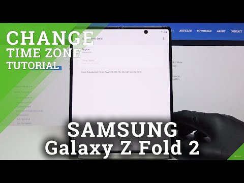 How to Change Date & Time in SAMSUNG Galaxy Z Fold 2 – Time Settings
