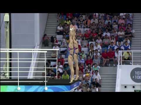 Wang Xin & Chen Ruolin Win Synchronised 10m Diving Gold - Beijing 2008 Olympics