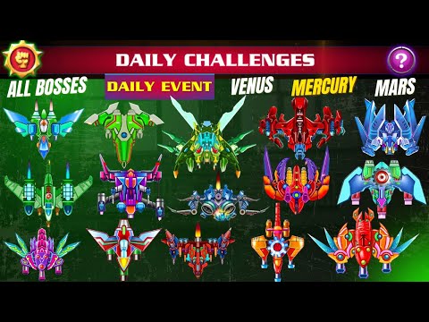 Galaxy Attack Alien Shooter Daily Challenges All Bosses