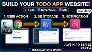 I Built an AWS Cloud Web App with Kiro AI in 10 Minutes (Flask + DynamoDB + SNS) |Part 4 Kiro Series