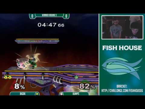 Fish House 6 SSBM - BigDK (Sheik) Vs. Bumps (Jigglypuff) Winners Round 3