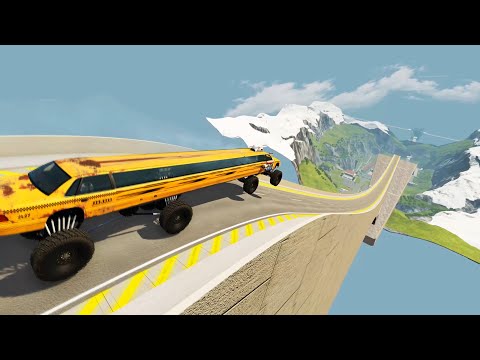 Beamng.Drive - High speed freaky jumps #61