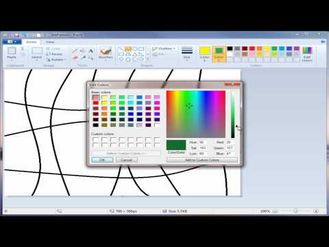 Alternating Pattern Part 2: How do I use the paint bucket tool in Windows 7 Paint?