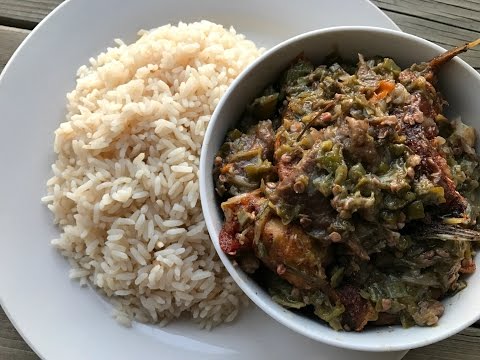 Liberian Fried Okra Sauce  | IBeeTheChef