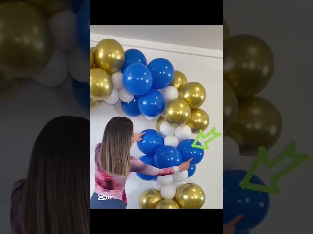 Vídeo relacionado con Kit de Arco de Globos Azul Marino - 133pcs Kit de Guirnalda de Globos Azul Marino y Dorado con Globo de Confeti Dorado, Arco de Globos Diy para Niños Hombres Cumpleaños Fiesta Baby Showers Decoración