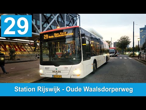 HTM lijn 29: Rijswijk Station - Den Haag Oude Waalsdorperweg | HTM 1007 | 2024