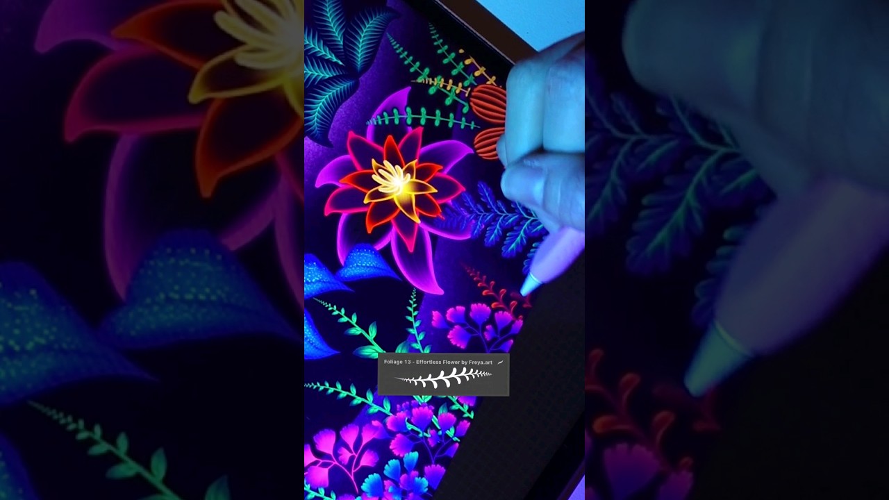 A Growing Leaf Brushes for Procreate that allows you to paint like a pro 🙌☺️