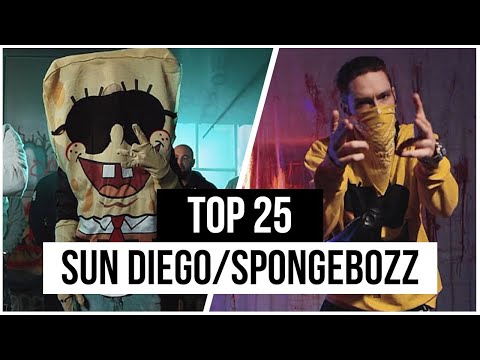 Top 25 der MEISTGEHÖRTEN Songs von SUN DIEGO/SPONGEBOZZ🔥