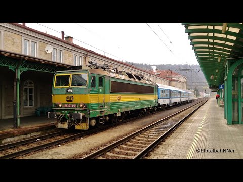 Děčín hl.n. s 754 061; ČD 163, 372, 714, 843, 844, Vectron; AWT/IDS 742 + osobní a nákladní vlaky