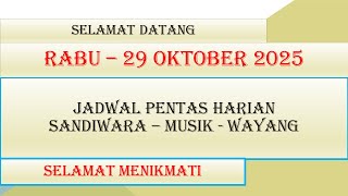 Download lagu Jadwal Harian Sandiwara - Rabu 29 Oktober 2025 - Kumpulan Jadwal Sandiwara hari ini - LIVE KJPS mp3
