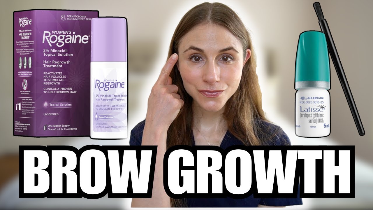 Brow Growth Serum That WORKS? Rogaine Vs Latisse For Brows