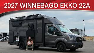 A preview image of the linked video showcasing 2027 Winnebago EKKO 22A