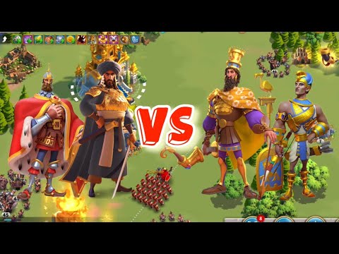 Saladin/Nevsky vs Ciro/Ramesses - no equip - Rise of Kingdoms RoK