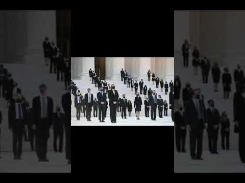 In memory of Ruth Bader Ginsburg laying in rest