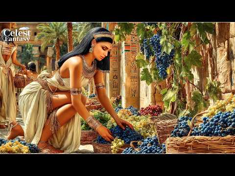 Unwind at an Egyptian Oasis | Making Grape Wine | Ancient Egyptian Relaxing Music & Fantasy Art