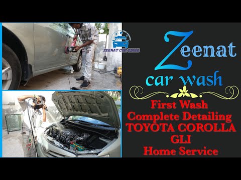 Complete Detailing Of My Car TOYOTA Corolla Gli At Home /first Wash/Deep Cleaning #autodetailing