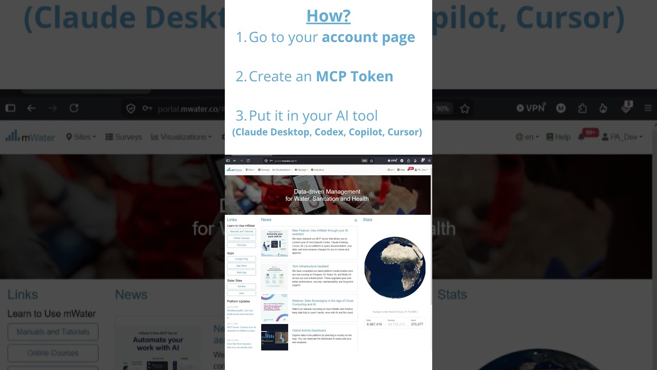 Connect your AI to mWater with our MCP Server