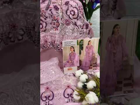 Hoor Tex H-46 Faux Georgette Wholesale Pakistani Suit – product video thumbnail