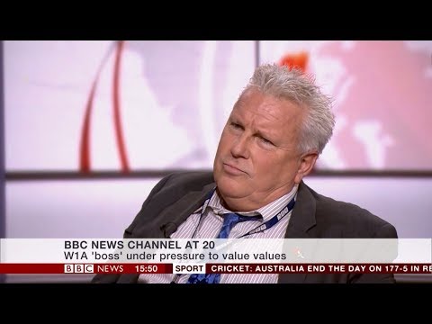 W1A's 'Neil Reid' on the BBC News channel - 1550 - 10.11.2017
