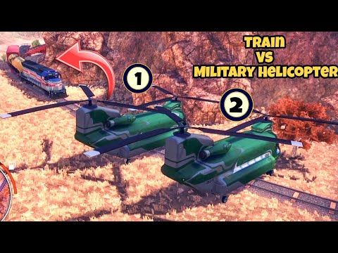 US Army CH-47 Chinook Helicopter Crash By Train - Off The Road Unleashed | Nintendo Switch