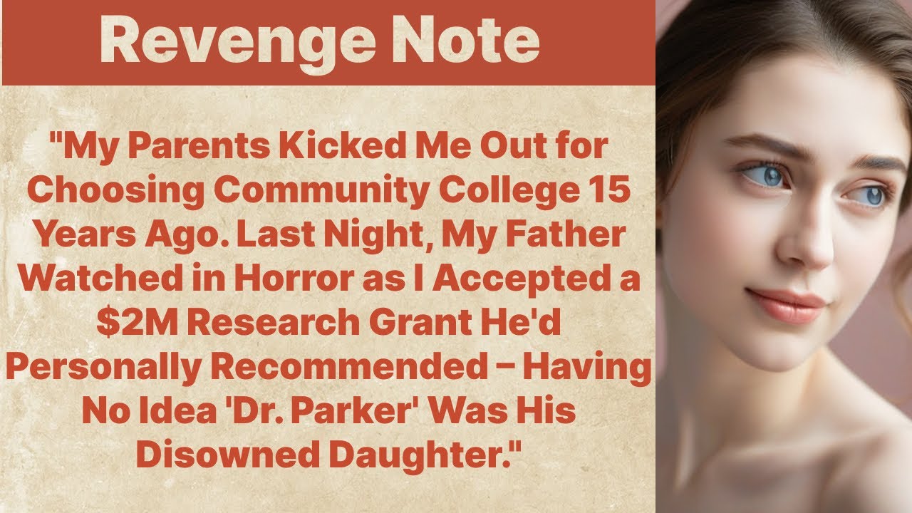 My Parents DISOWNED Me For Going To Community College...  | Revenge Note
