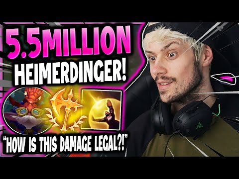 5.5 MILLION HEIMERDINGER SMASHES SOLOQUEUE WITH UNIQUE RUNES! - League of Legends