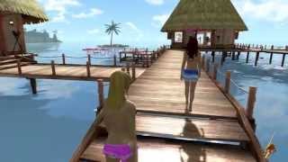 preview picture of video 'Playstation Home - Plage des sables scintillants Jessica'