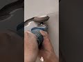 Process of grooving to repair wall cracks