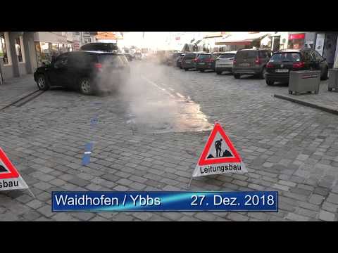 Wasser - und Dampfaustritt  27. 12. 2018  Waidhofen an der  Ybbs