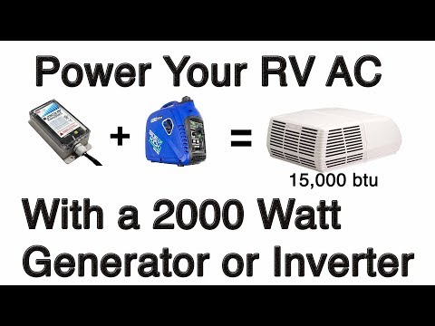 Boondock With Your RV AC With A Small Inverter Generator - Easy Start Installation on Coleman Mach