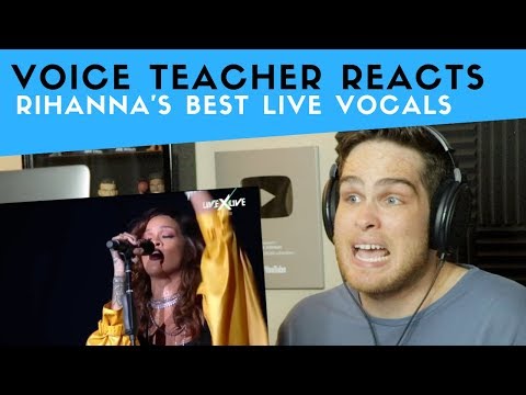 Vocal Analysis of Rihanna's Best Live Vocals (Voice Teacher Reacts)
