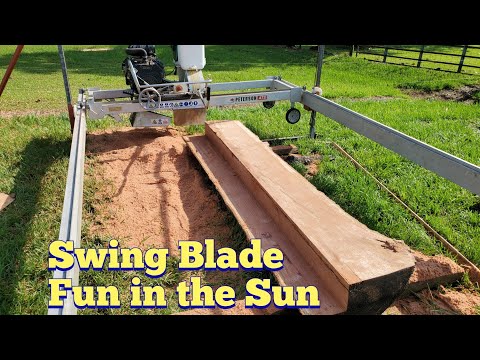 Searching for sawmills episode #4, Peterson ATS swing blade in action!