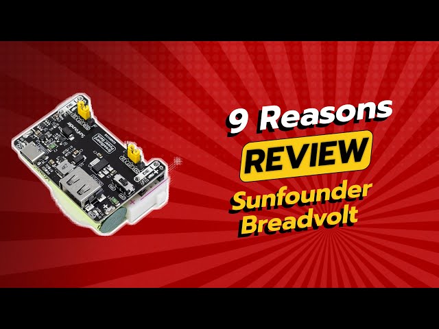 Vídeo relacionado con SunFounder BreadVolt Breadboard Módulo de Fuente de Alimentación Compatible con Arduino,Batería Recargable Incorporada,Raspberry Pi,PicoW, ESP32, 5V/1.5A,3.3V/1A,Salida USB(Breadboard No Incluido)