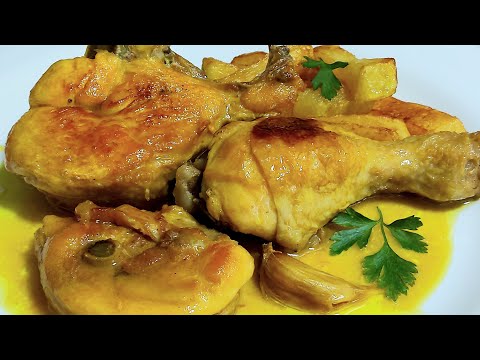 👑 EL POLLO 🍗 EN SALSA MÁS SENCILLO CON SIDRA CHAMPÁN O VINO 🍾🥂🍷// BEATRIZ COCINA