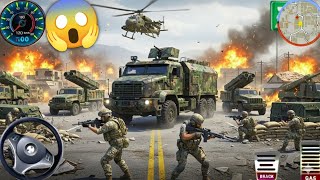 😱 Dangerous Army Truck Mission Gameplay | Missile Convoy Under Attack 💥 Army War Truck Simulator