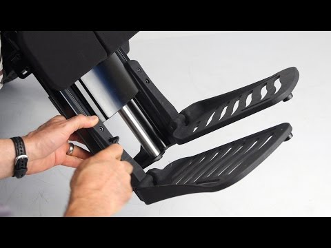 Quickie Power Centermount Legrest Adjustments and Operation