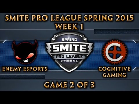 Smite Pro League: NA Week 1 - Enemy eSports vs. Cognitive Gaming (Game 2 of 3)