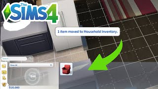 How To Put Objects In Household Inventory FAST (Hotkey) - The Sims 4