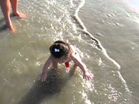 Audrina at the beach