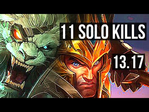RENGAR vs J4 (JNG) | 11 solo kills, 1.9M mastery, Godlike | EUW Diamond | 13.17